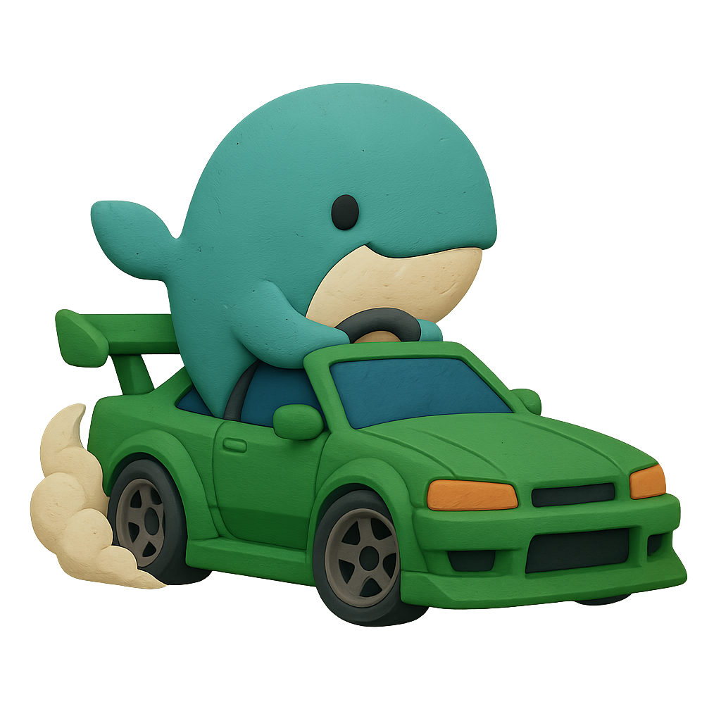 Whale Drifting Away Logo